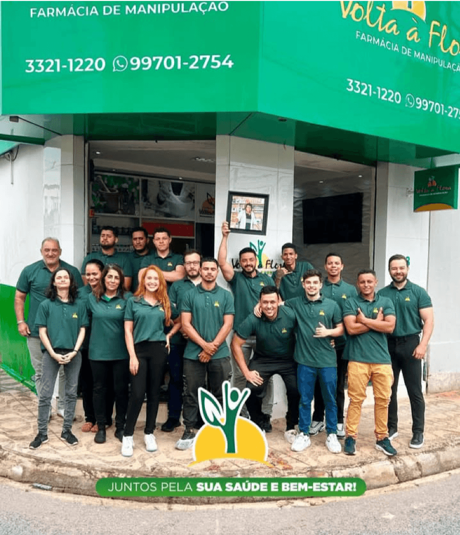 Equipe da Farmácia Volta à Flora